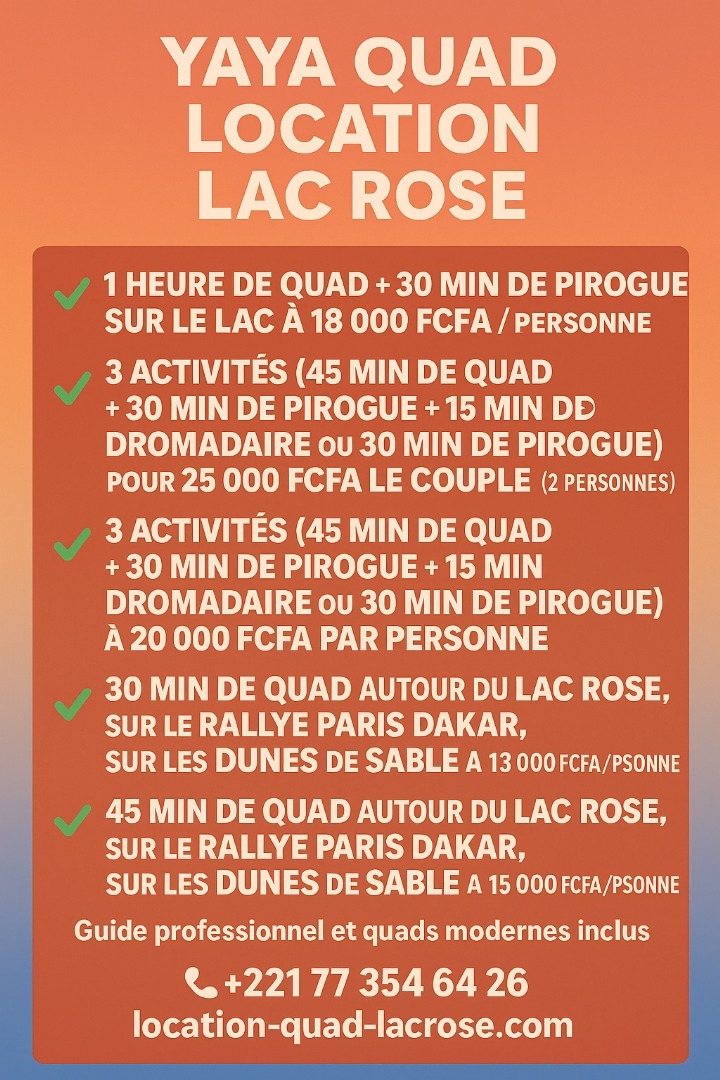 Aventure au Lac Rose
