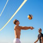Beach-volley sur la plage — Dakar, Sénégal