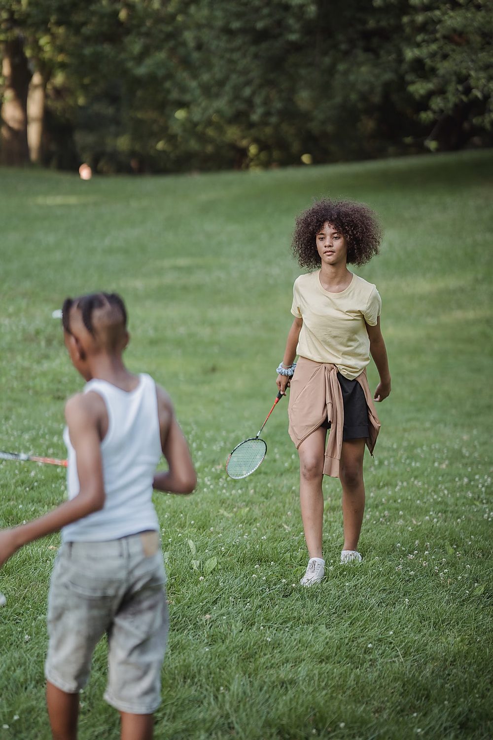Journee famille enfants africains au jeu Sénégal