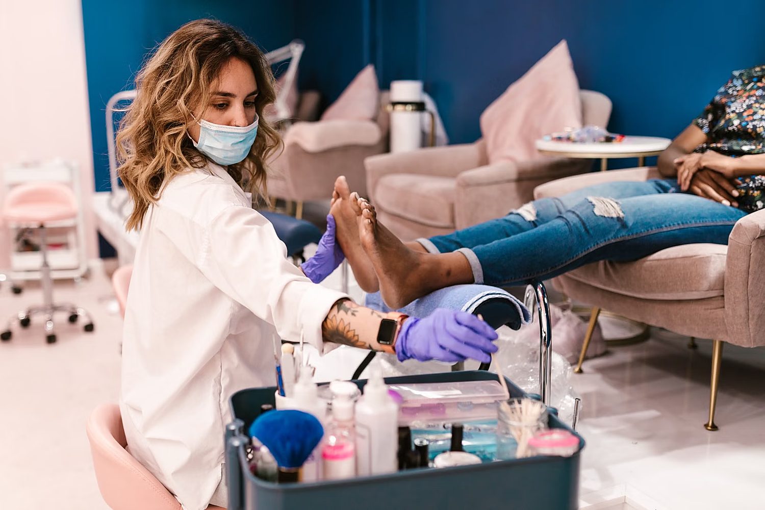 Pedicure professionnelle en salon Sénégal