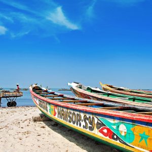 Pirogues de peche plage, Sénégal